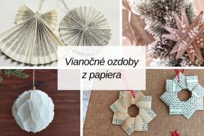 13 návodov na jednoduché vianočné ozdoby z papiera, fotopostup, Artmama.sk