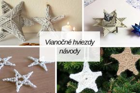 20 návodov na vianočné hviezdy z papiera, korálok, háčkované aj pletené z papletu, fotopostup, Artmama.sk