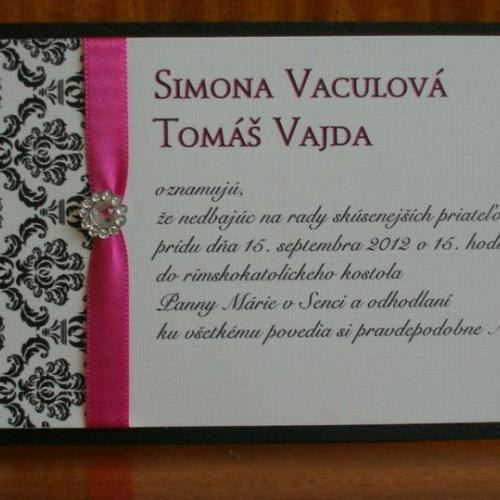 Svadobné oznámenie