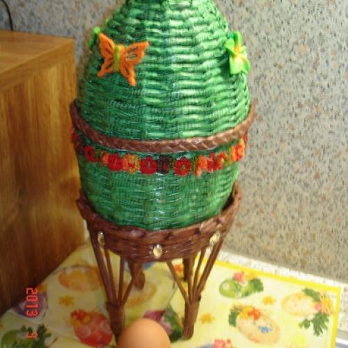 Vajíčko z papletu zelené otváracie 20cm