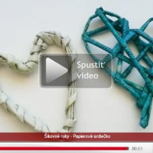 Uputavka na videopostup papierove srdce
