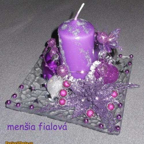 Fialovo-strieborna ikebanka ...