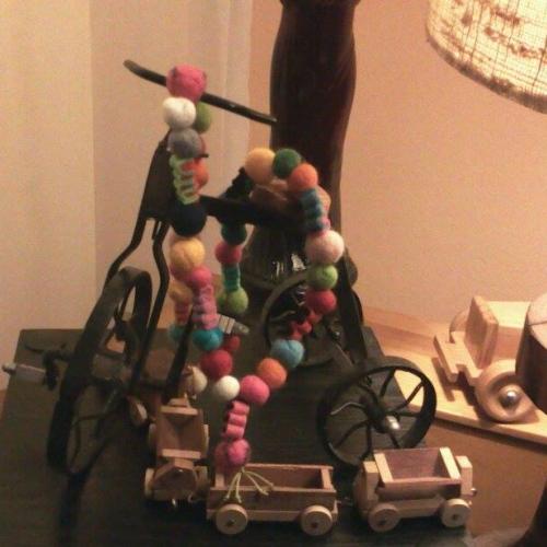 HandMade Filcovy - plsteny nahrdelnik