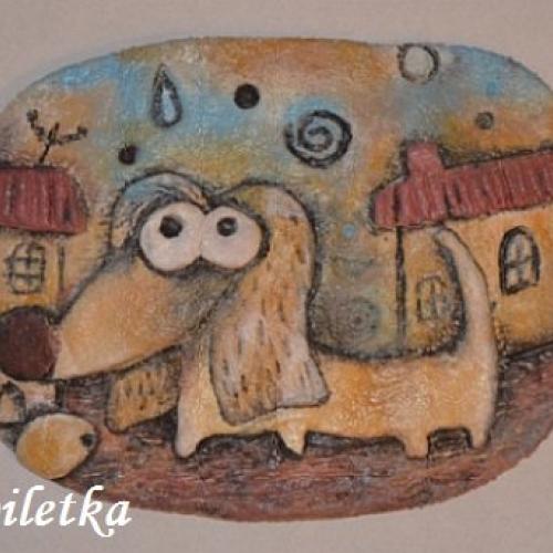 Slané cesto - obrázok: Psík, piletka