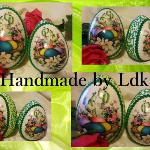 Decoupage vajíčka 15cm a 12 cm
