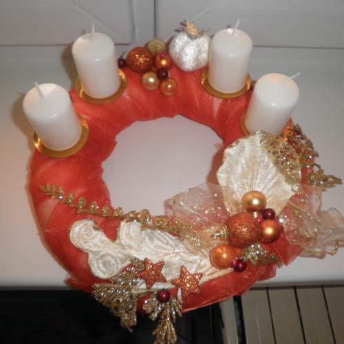 Adventný veniec 2011... môj prvý :)