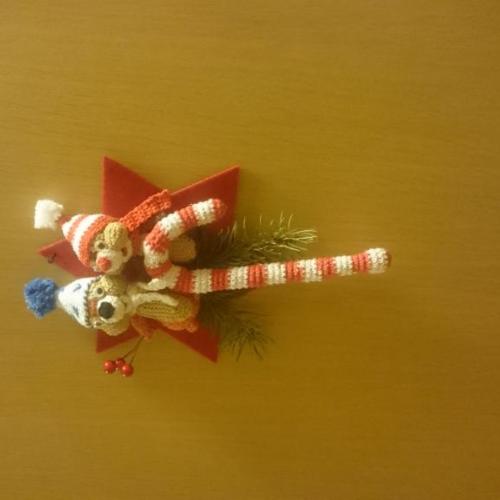 chip and dale - ozdoba na dvere