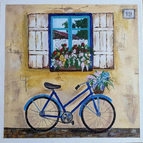 Provence - bicykel pod oknom