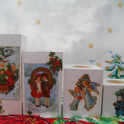 adventné retro svietniky