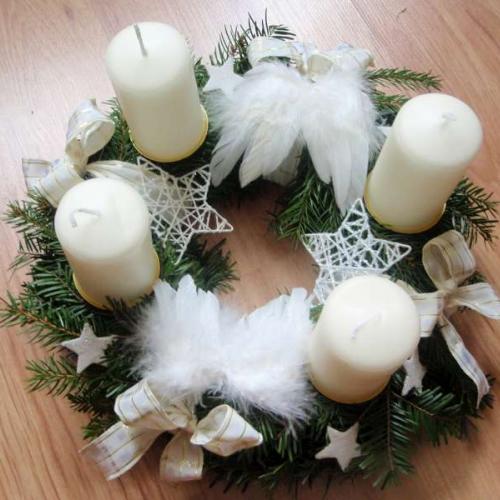 anjelský adventný veniec :o)
