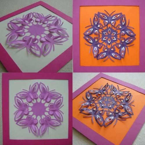 motyle technikou kirigami