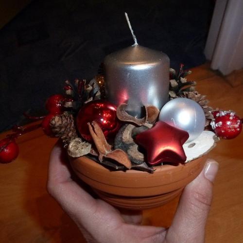 Vianocný kvetináčik