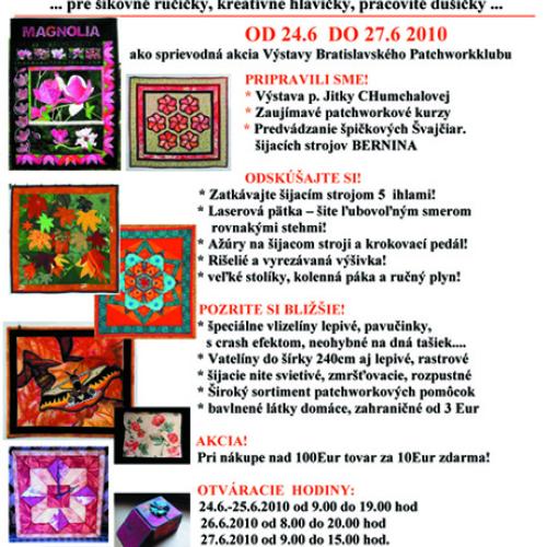 Pozvánka na Dni otvorených dverí a kurzy patchworku