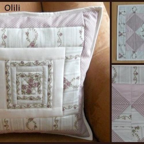 patchwork vankúš a prestieranie