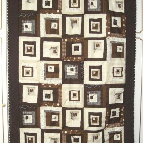 hnedý quilt