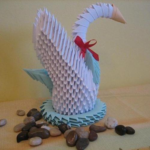 3D Origami Krídlová labuť