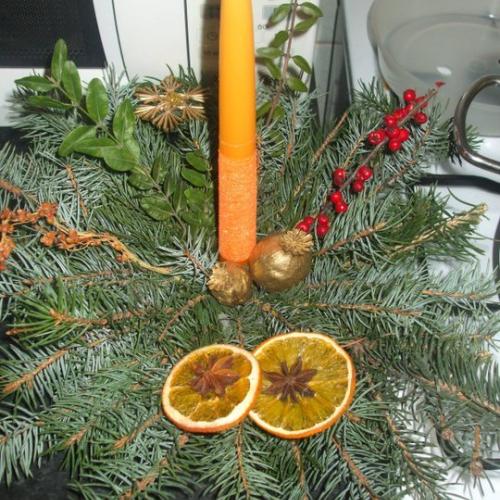 Vianočná Ikebana