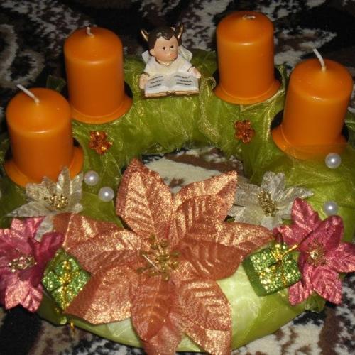 najnovšia verzia adventného venca pre moju milovanú maminku