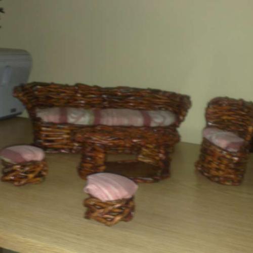 nábytok pre Barbie - obývačka