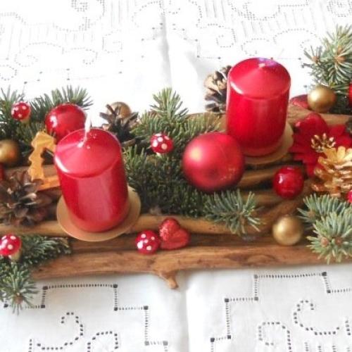 Vianočný adventný svietnik