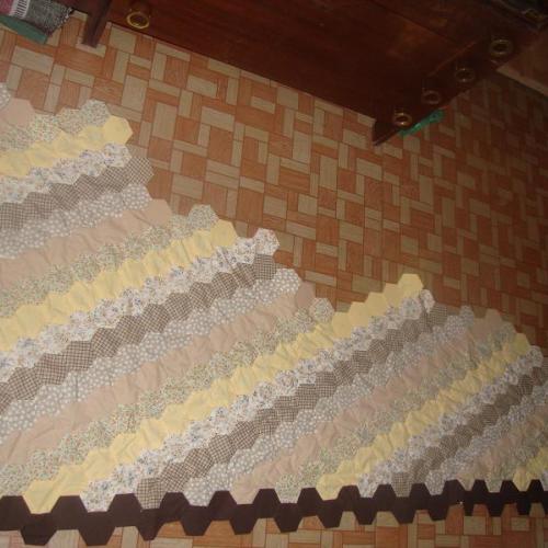 toto bude šesťuholníková deka na dvojposteľ