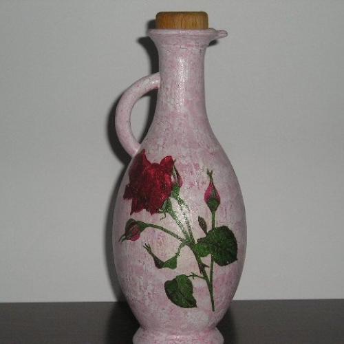 ružičková fľaštička