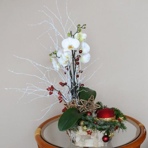 Svietnik s orchideou