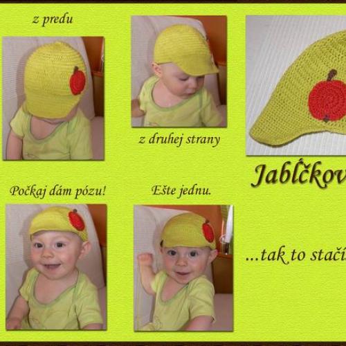 háčkovaná šiltovka