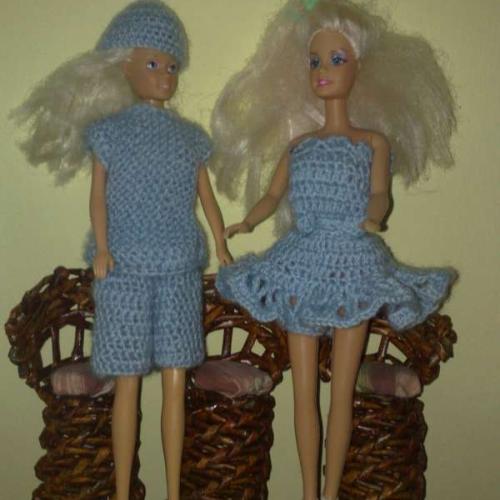 pre Barbie hačkované aj pletené