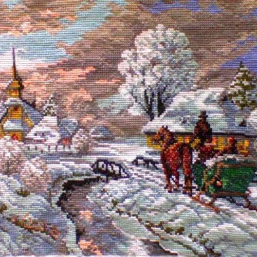 Zasnežená krajinka