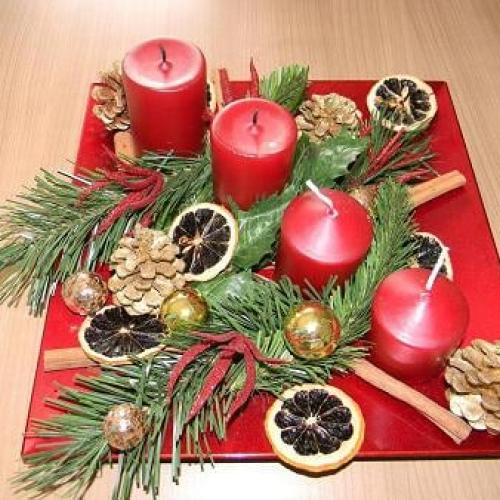 adventný tanier