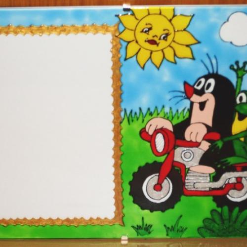 Krtko a žaba na motorke