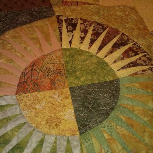 Nástenný quilt - detail 2.