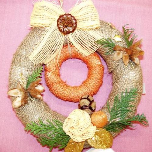 adventní věnec závěsný