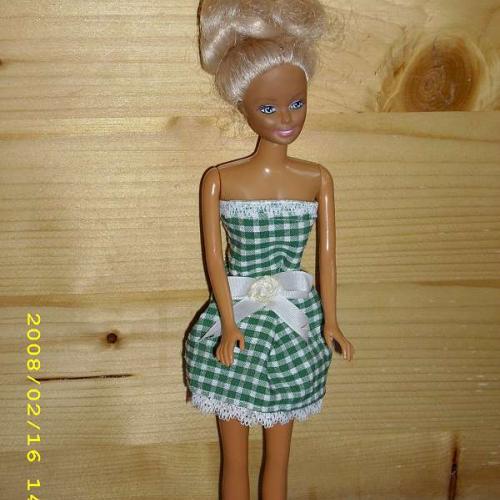 kockované mini pre barbie