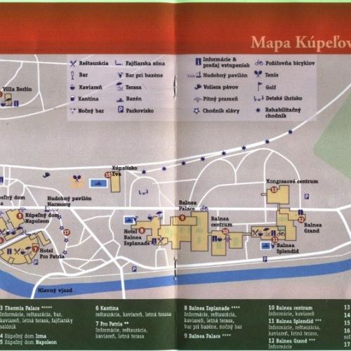 Mapa Piešťany