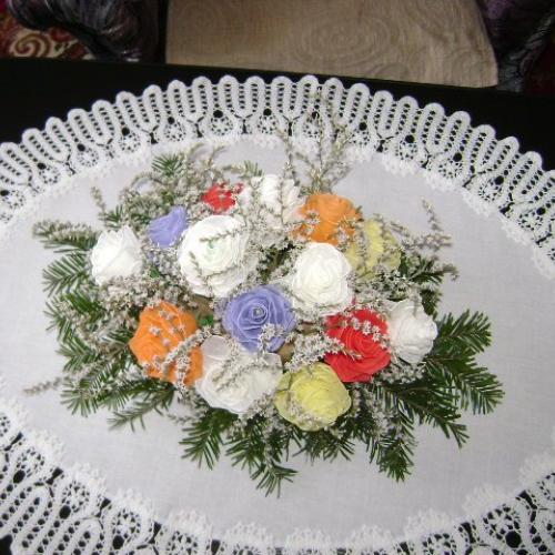 ikebana z ruží 