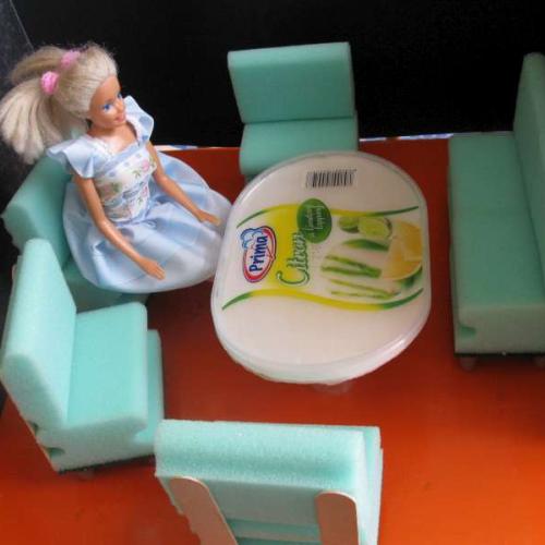 jedálenský kút pre barbie/ dining set for barbie/