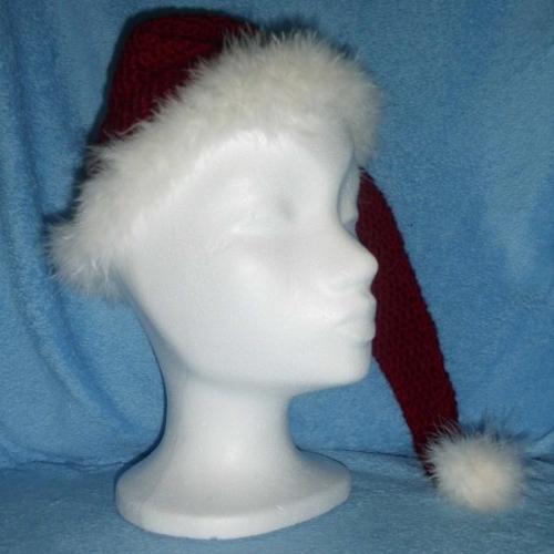 Háčkovaná čiapka ala Santa Claus, apple