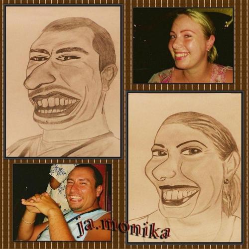 karikatúry kamarátov :DDD no bavila som sa :D