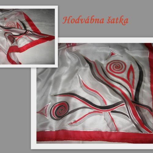 šatka - maľba na hodváb