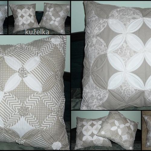 patchwork vankúše moje prvé dielo