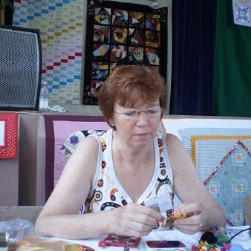 Stefanka na patchworkovej výstave