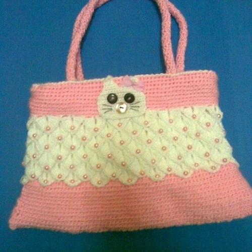 Detská háčkovaná taška Hello Kitty