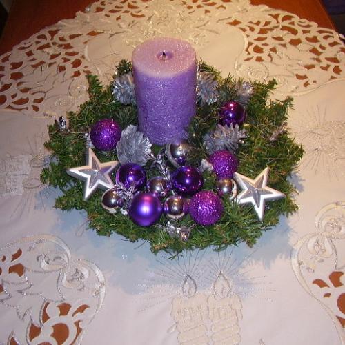Vianočná ikebana v obývačke