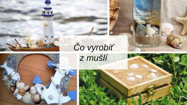 Čo vyrobiť z mušlí? Vence, košíky, zvieratká, škatuľky, rámiky aj hodiny, návody a inšpirácie