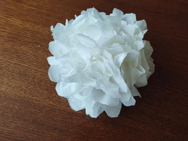 Ako vyrobiť veľký papierový pompon, návod, Tvorenie z papiera, 9 Ako vyrobiť veľký papierový pompon, návod, Tvorenie z papiera, Dasa_, 9