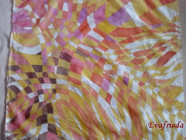 Hodvábne prvotiny, Maľovaný textil, Evafrieda, 1