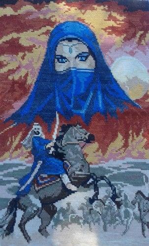 Arabka, Vyšívanie, Veronika Serfozoová, 1