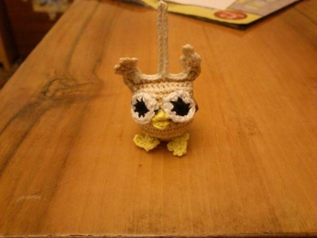 mini sovička, Háčkovanie, bobino, 1